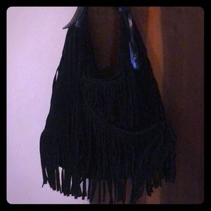DVF Wrap bag Fringe Suade